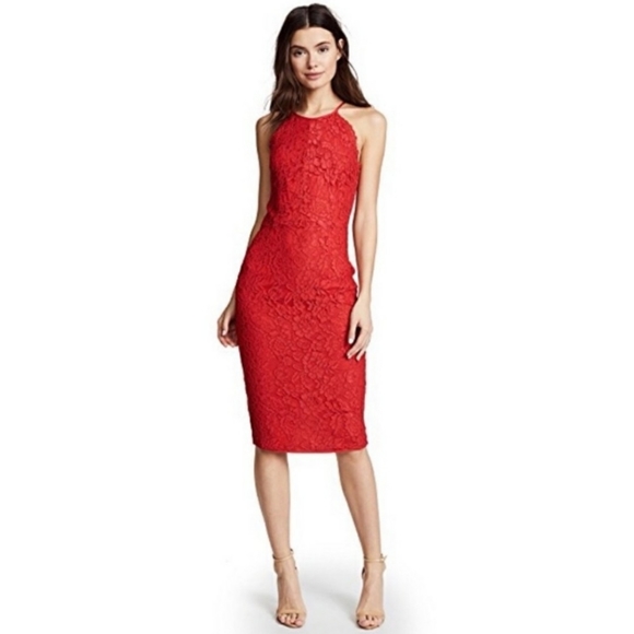 Yumi Kim Save the Date Red Lace Dress 💃 - Picture 4 of 9